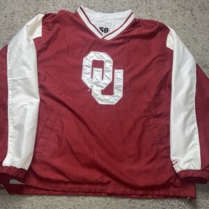 Vintage 58 Sports Oklahoma Sooners Men's Windbreaker Size L Y2K